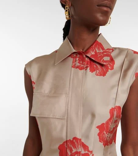 Salvatore Ferragamo Floral silk midi dress 4