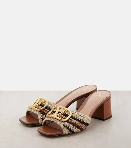 Valentino VLogo Signature crochet mules 4