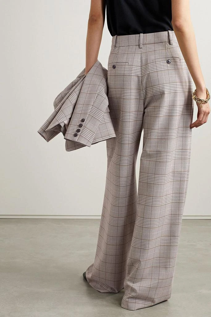 CO Pleated checked twill wide-leg pants 3