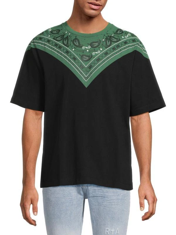 Marcelo Burlon Bandana Graphic Crewneck T-Shirt 1
