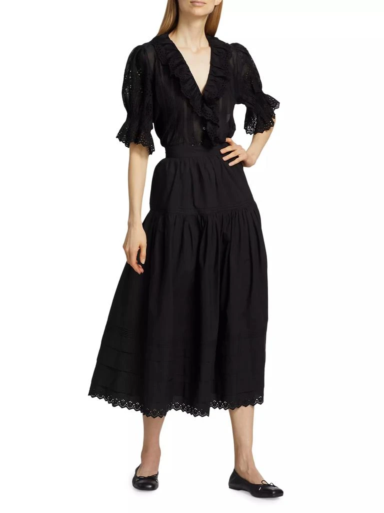 DÔEN Henri Voile Eyelet Top 2