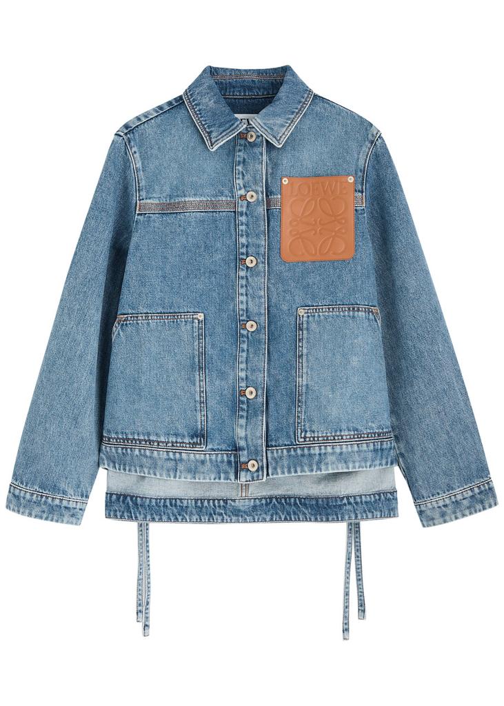 Loewe Anagram-debossed denim jacket - Jackets - BeyondStyle