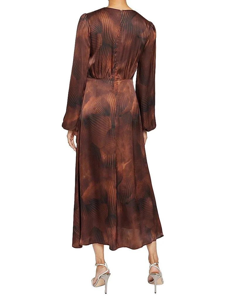 Santorelli Silk-Blend Charmeuse Midi-Dress 3