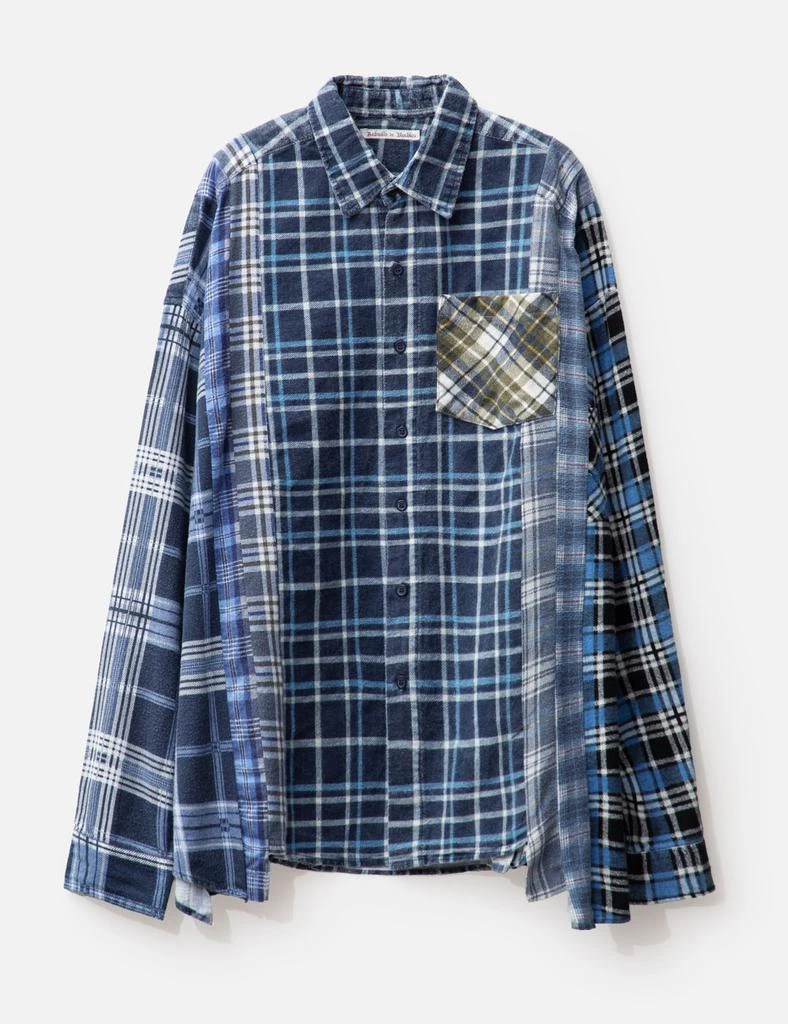 Needles FLANNEL SHIRT - 7 CUTS WIDE SHIRT 1