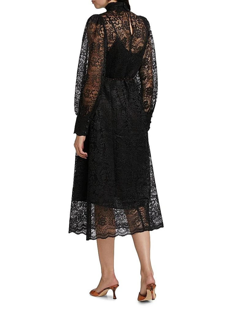Farm Rio Lace Tie-Waist Midi-Dress 5