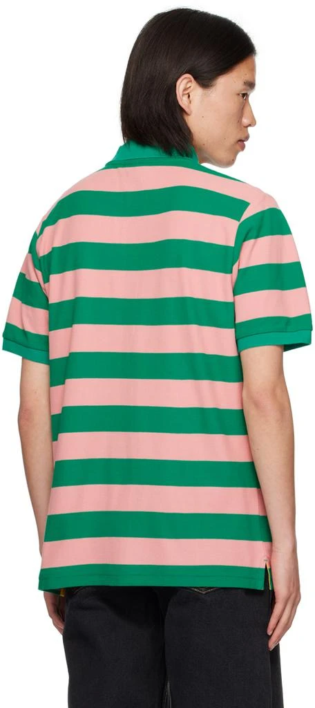 ICECREAM Green & Pink Striped Polo 3