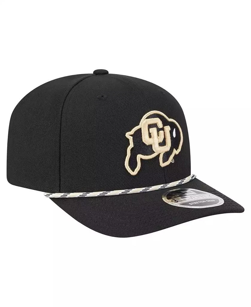 New Era Men's Black Colorado Buffaloes Game Day Multi-Rope 9SEVENTY Stretch-Snap Hat 3