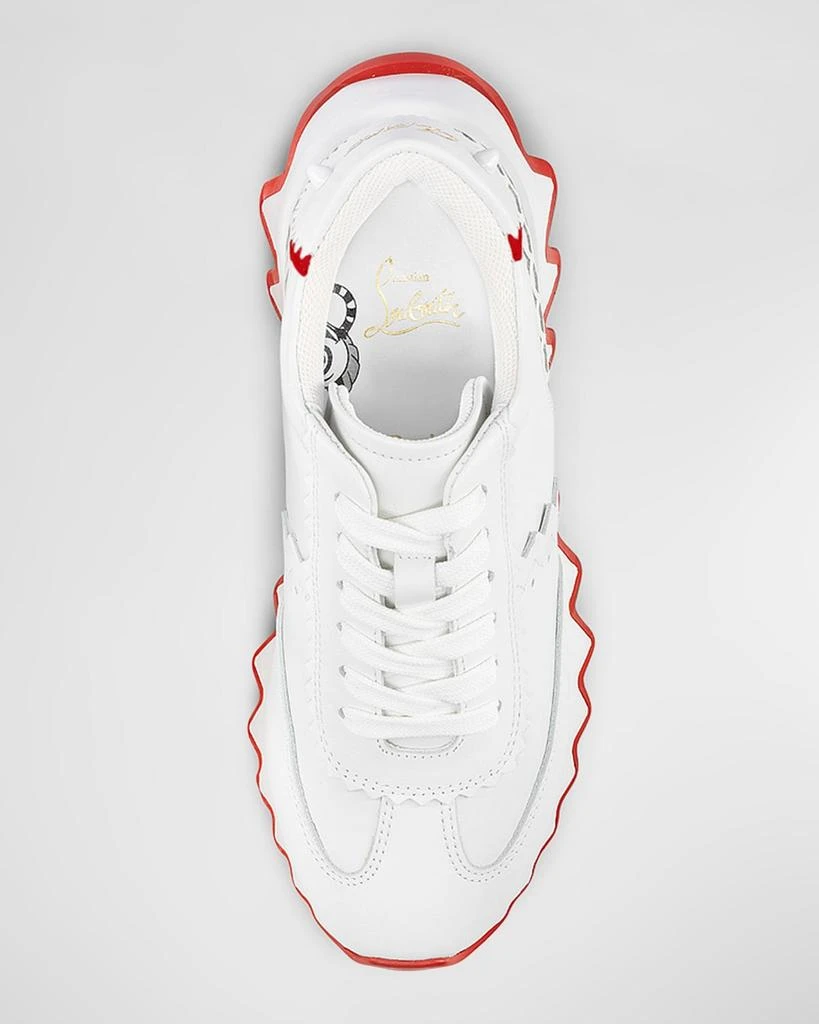 Christian Louboutin Kid's Mini Shark Flat Red Sole Runner Sneakers, Toddlers/Kids 3