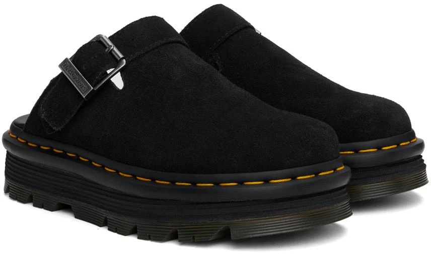 Dr. Martens Black ZebZag Mules 4
