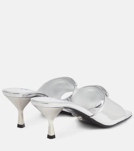 Prada Metallic leather sandals 3