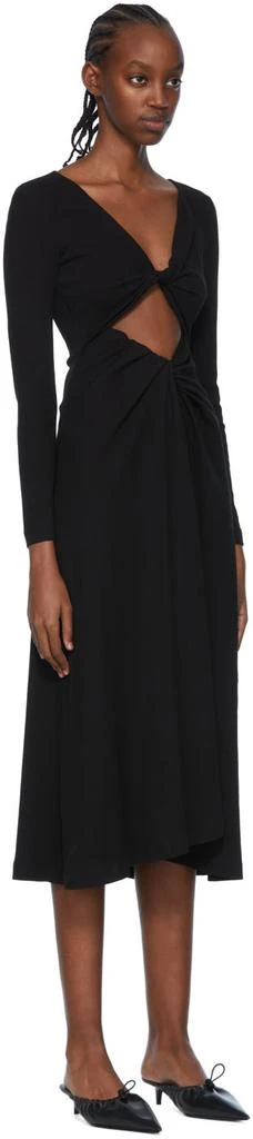 ROSETTA GETTY Black Cotton Midi Dress 2