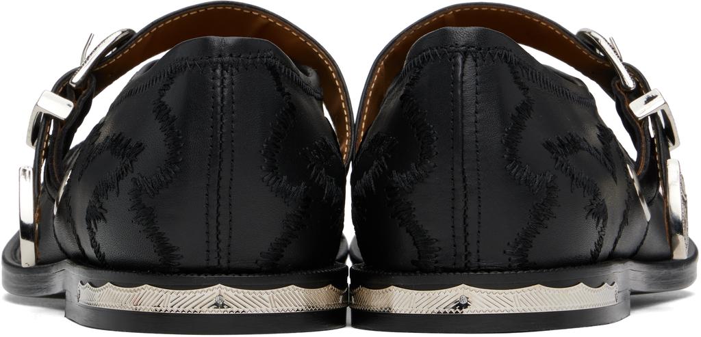 Toga Virilis Black Leather Loafers