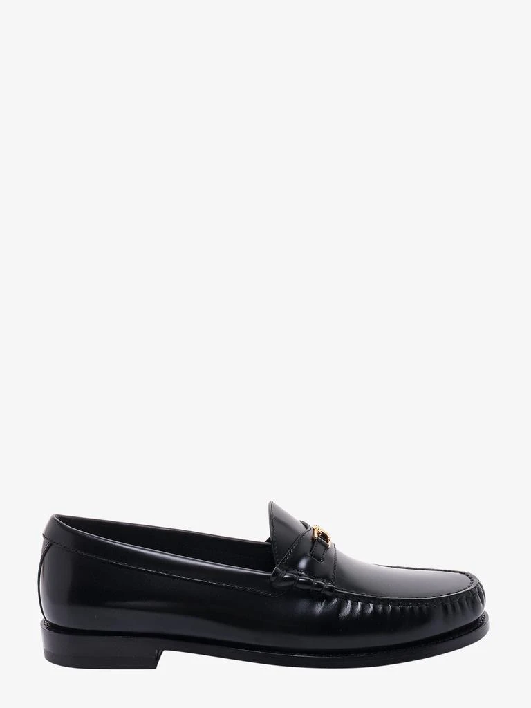 Celine Velvet Loafers With Embroidered Triomphe Logo - NWT EVE TRIOMPHE MARY-JANE BALLERINA IN VELVET - BLACK | CELINE main image 4