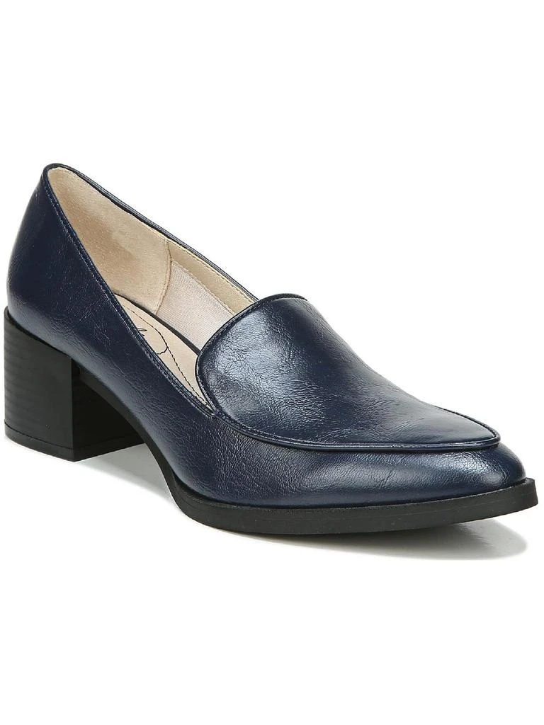 LifeStride Devyn Womens Block Heel Slip On Loafers 1