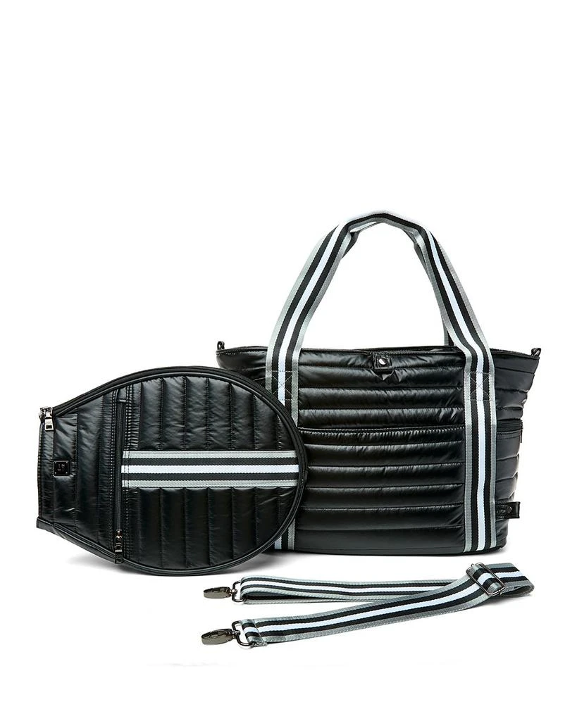 Think Royln Love Royln Large Quilted Nylon Tennis Bag 4