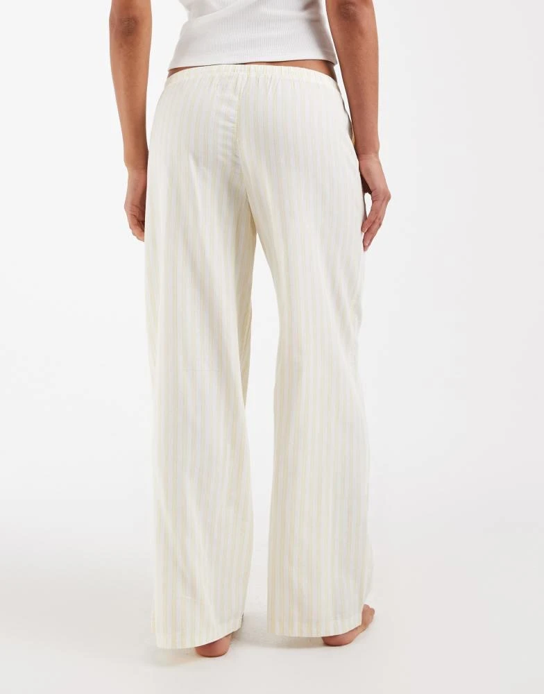 HOLLISTER Hollister wide leg pyjama bottom in yellow 4