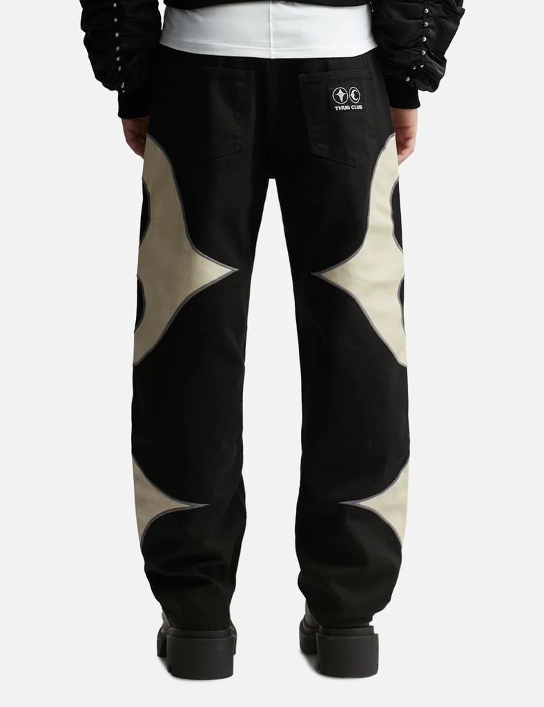 THUG CLUB TC Leather Washing Denim Pants 4