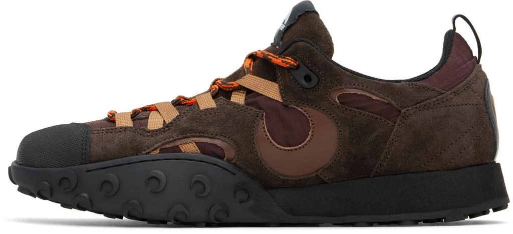 MARINE SERRE Brown Metal Free Leather MS Rise II Sneakers 3