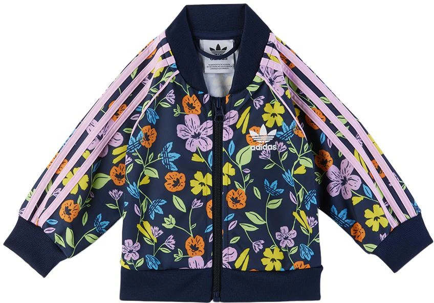 Adidas Baby Navy Floral SST Tracksuit 2