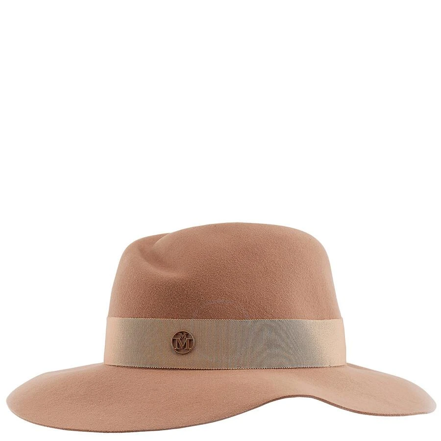 MAISON MICHEL Ladies Camel Virginie Felt Fedora Hat 3