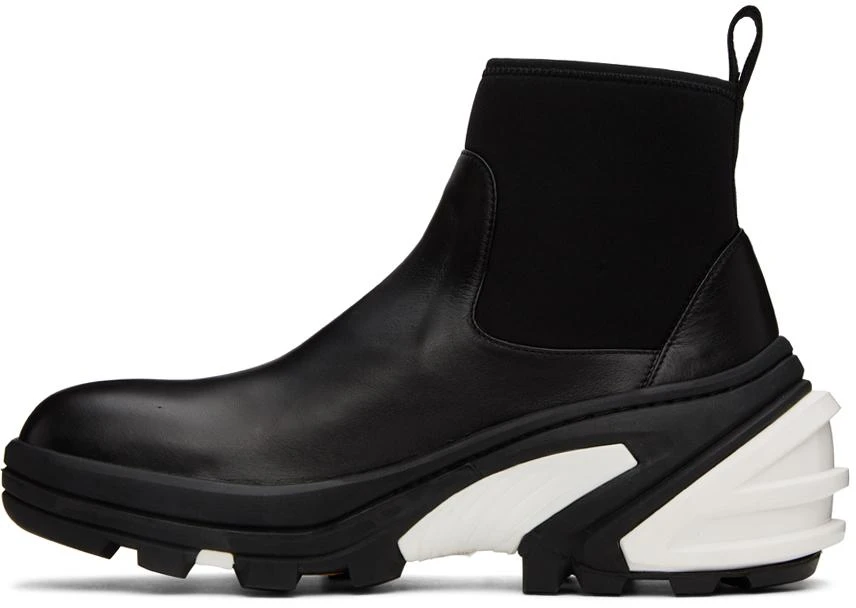 1017 ALYX 9SM Black Leather Mid Chelsea Boots 3