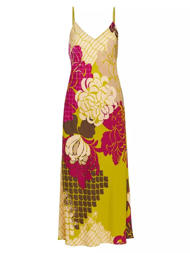Natori Rimini Floral Satin Gown 1