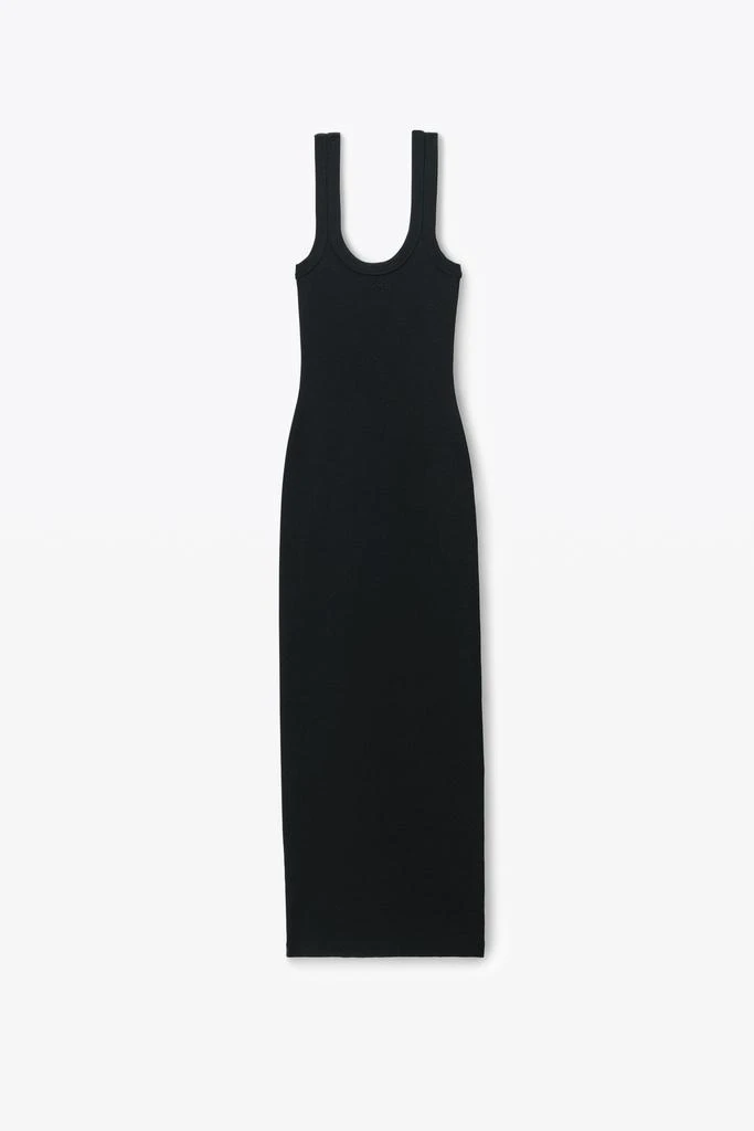 Alexander Wang Logo Rib-Knit Tank Maxi Dress 2