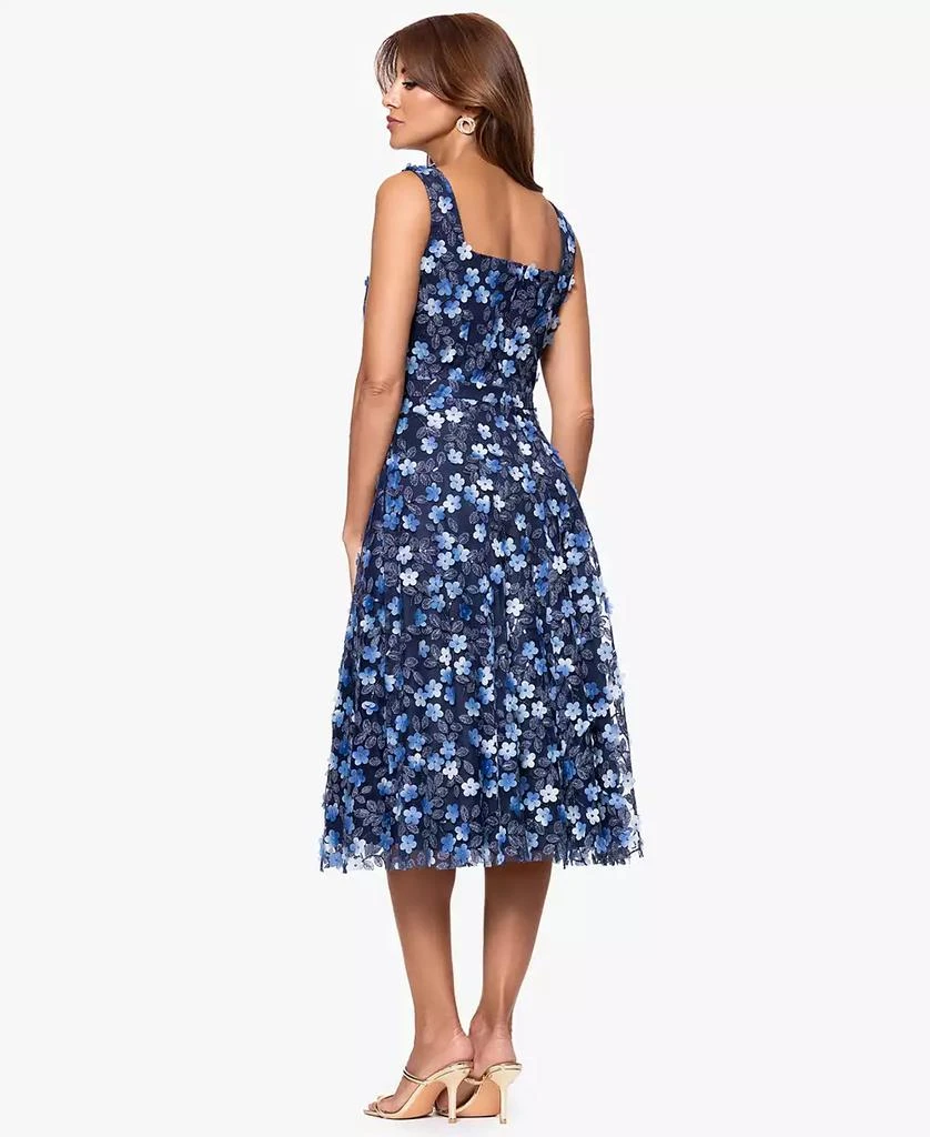 XSCAPE Women
s Printed Square-Neck Sleeveless Dress 2