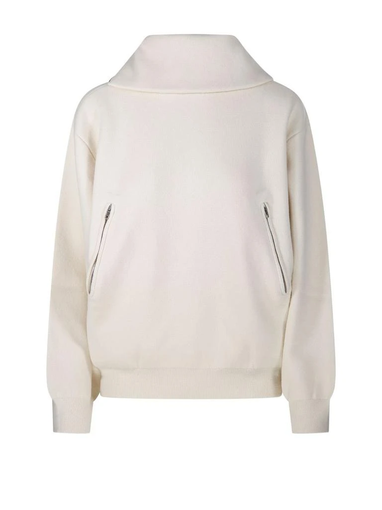 Balenciaga Balenciaga Half-Zip Knitted Jumper 1