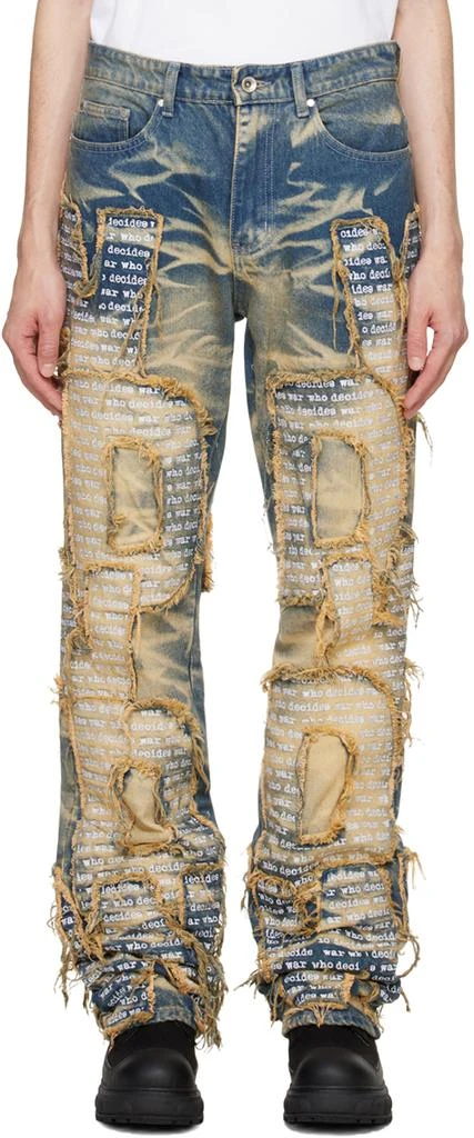 Who Decides War Blue WDW Overlay Jeans 1