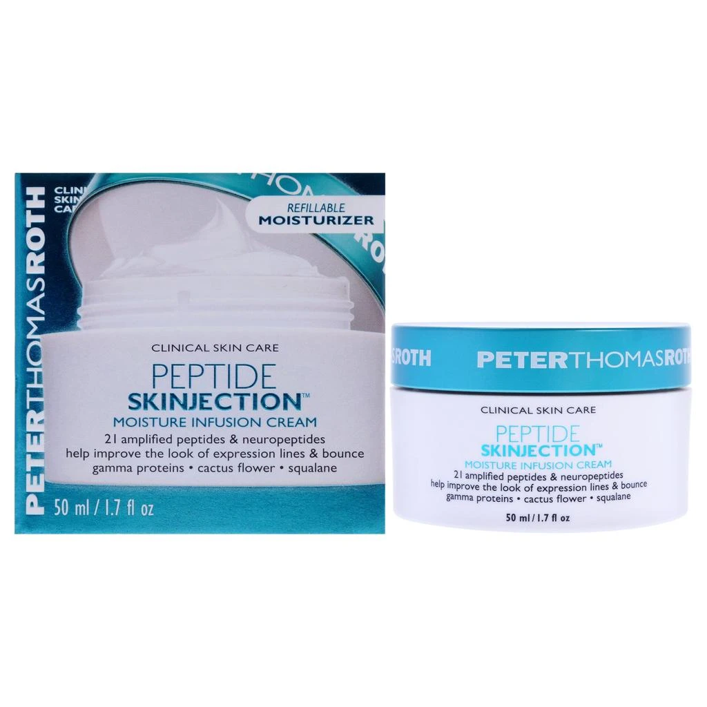 Peter Thomas Roth Peptide Skinjection Moisture Infusion Cream by  for Unisex - 1.7 oz Cream (Refillable)