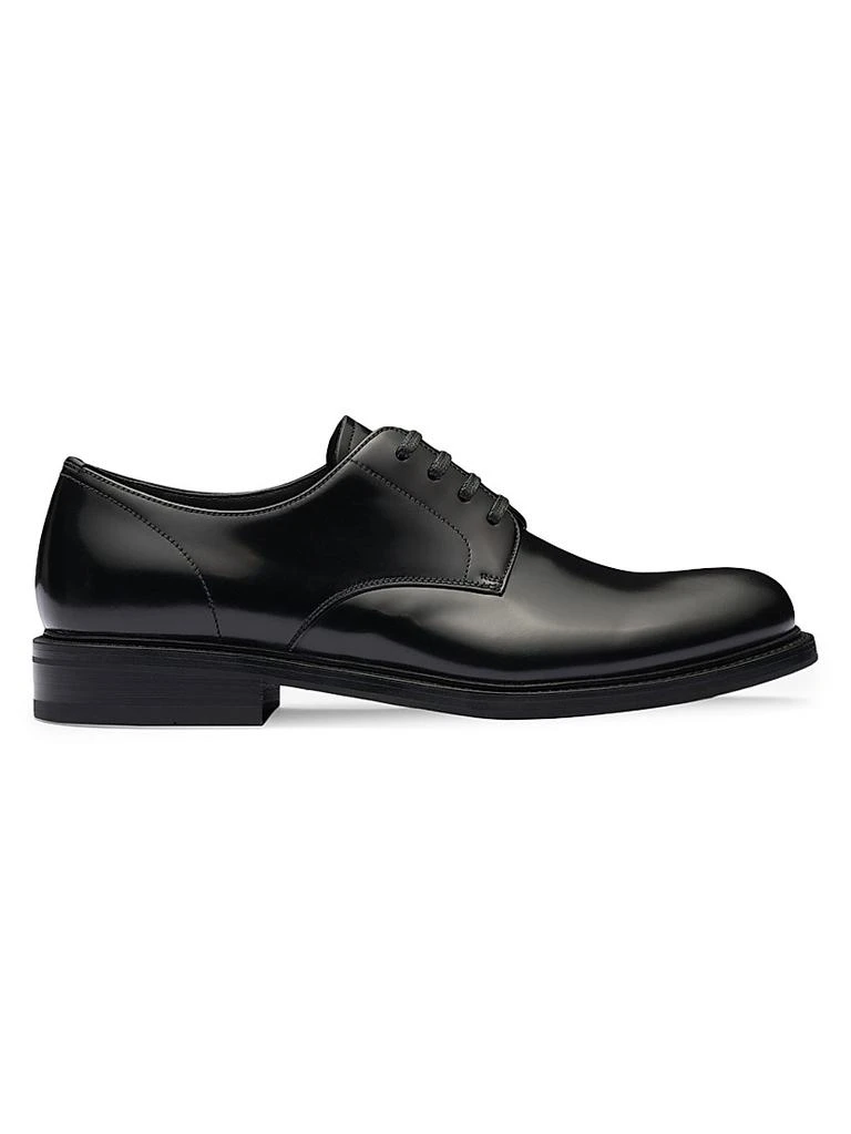 Prada Brushed Leather Lace-Up Shoes 1