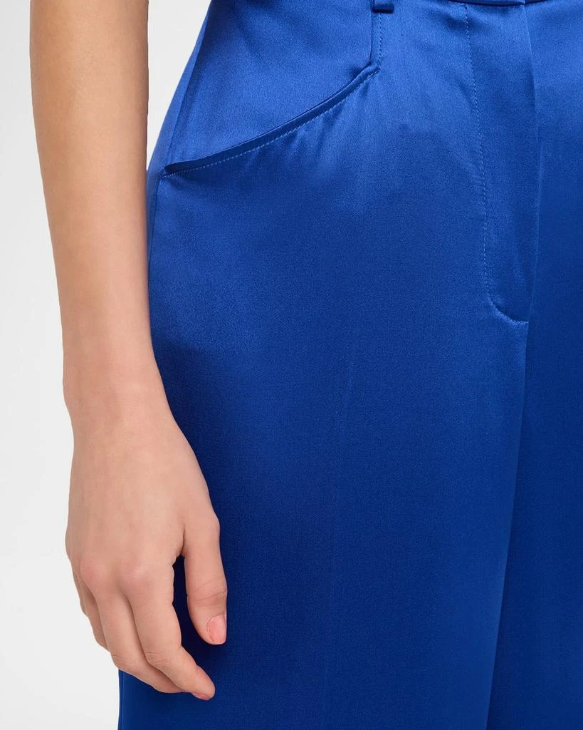 Gabriela Hearst Norman Belted Silk Wide-Leg Pants 5