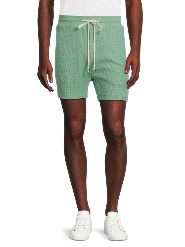 TWENTY MONTREAL Waffle Knit Flat Front Shorts 1