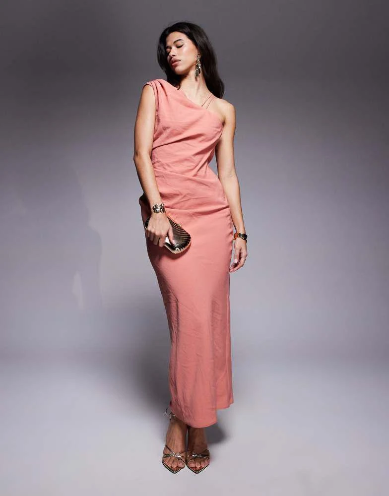 ASOS DESIGN one shoulder midi dress with back trim detail in pink On Sale Now with Up to 75% Off | Discover Exclusive Deals & Savings at BeyondStyle Authentic ASOS ASOS DESIGN one shoulder midi dress with back trim detail in pink On Sale Now with Up to 75% Off | Discover Exclusive Deals & Savings at BeyondStyle Authentic ASOS