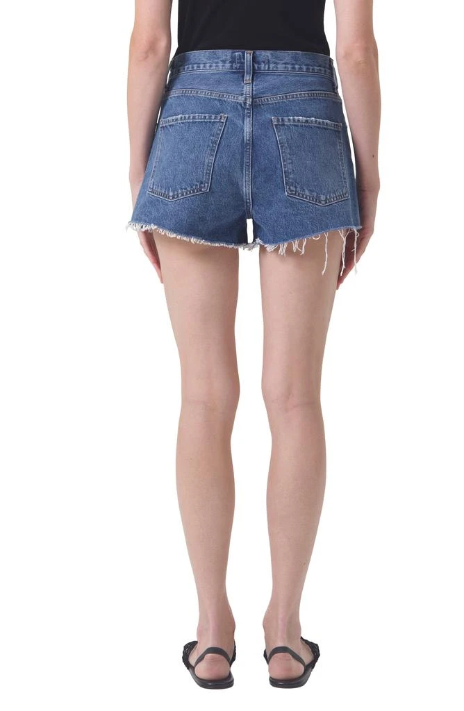 AGOLDE Cutoff High Waist Organic Cotton Denim Shorts 2
