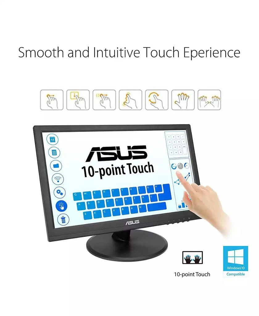 ASUS VT168HR 15.6" 16:9 WXGA Touchscreen TN LED Monitor 10