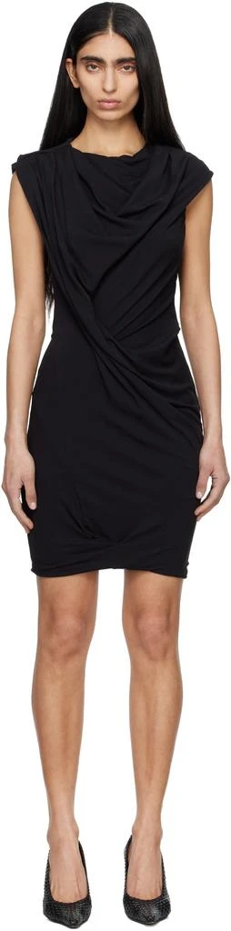 entire studios off-shoulder jersey maxi dress Entire Studios, Draped one-shoulder jersey maxi dress, Women, Black, US 12, Dresses, Wool