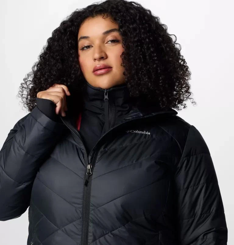 Columbia Columbia Women's Heavenly  Long Hooded Jacket - Plus Size- 5