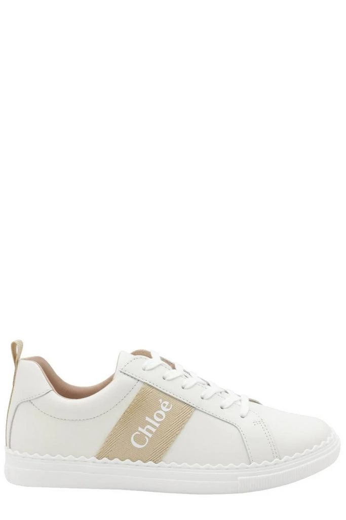 Chloé Chloé Kids Logo Printed Round Toe Sneakers 1