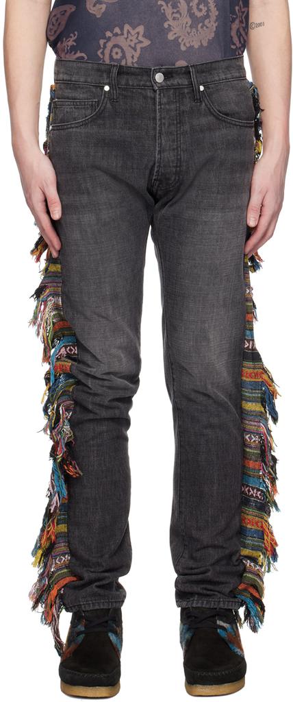 Alchemist Black Fringed Jeans