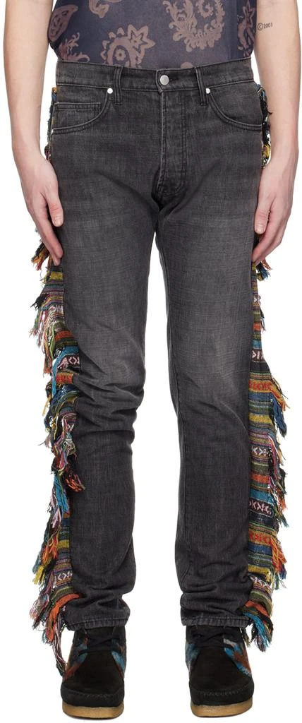 Alchemist Black Fringed Jeans 1