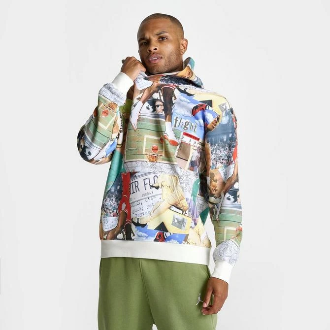 Jordan Men's Jordan Brooklyn Fleece Iconic Moments Printed Graphic Pullover Hoodie 3