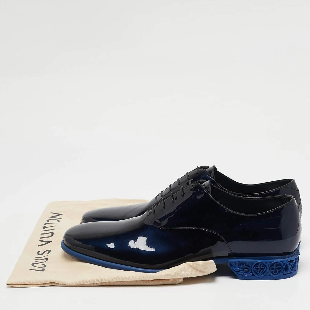 Louis Vuitton Louis Vuitton Blue/Black Ombre Patent Leather Lace Up Oxfords Size 44 9