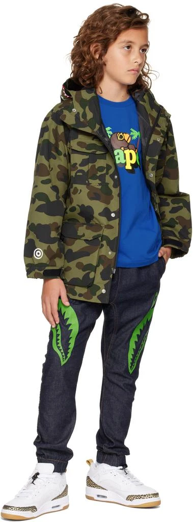 Bape Kids Blue Baby Milo On Bape Summer T-shirt 4