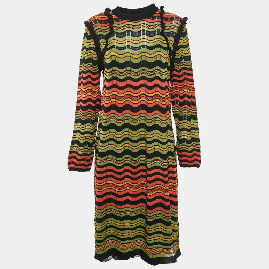 knee length dresses for ladies Missoni Knit A-Line Midi Dress Multicolor