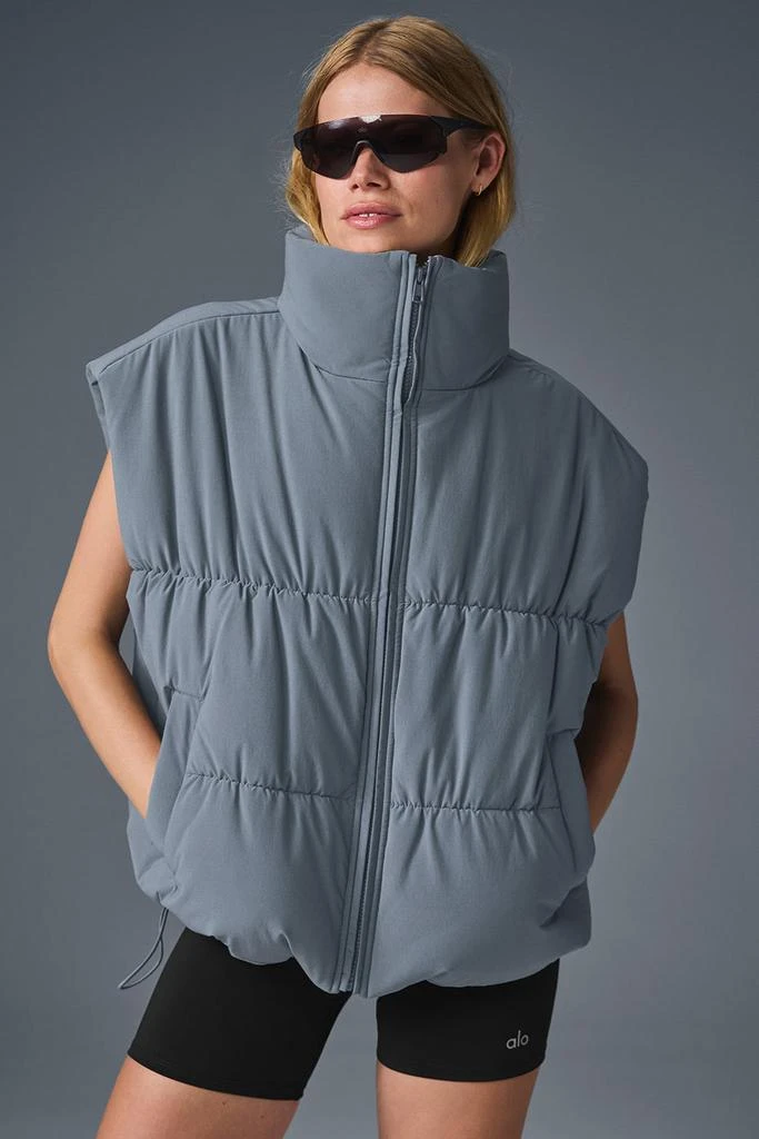 Alo Incline Puffer Vest - Steel Grey 1