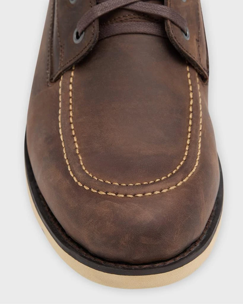 Peter Millar Men's Alpine Descent Leather Hiking Boots 5