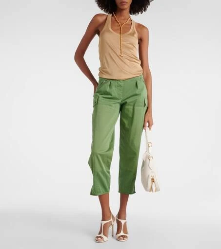 Tom Ford Low-rise cotton twill cargo pants 2