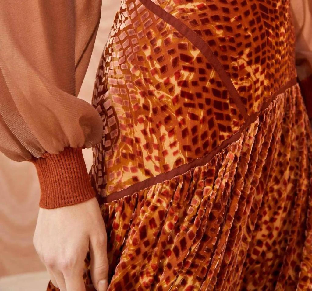 Ulla Johnson Willa Skirt In Sienna 4